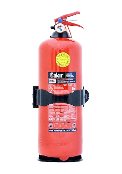Çakır 2 Kg Yangın Söndürme Tüpü - Kuru Kimyevi Tozlu Abc