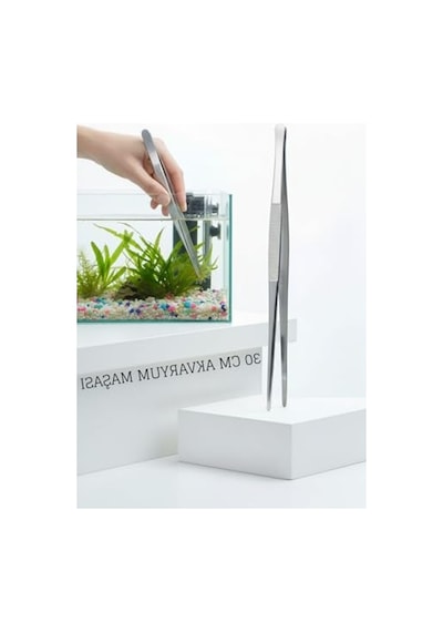 30 Cm Çelik Cımbız, Uzun Tasarım İle Akvaryum Maşası