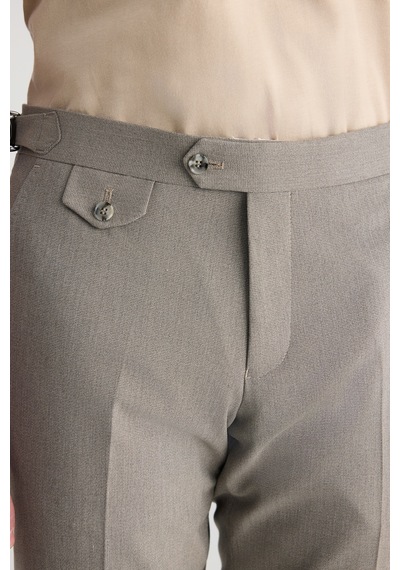 D's Damat Ds Damat Slim Fit Vizon Armürlü Kumaş Pantolon 5hf03kv21321m V01