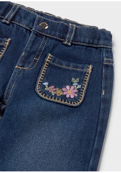 Mayoral Kış Sezon Kız Bebek Denim Pantolon - Lacivert