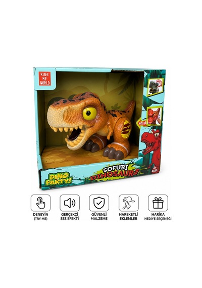 Sesli Ve Işıklı Hareketli T-rex Dinazor Oyuncağı Gerçekçi Dinozor Oyuncak 3+ Yaş