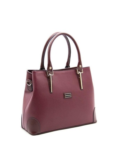 Silver Polo Sp667 Kadın El Çantası Düz Bordo-bordo