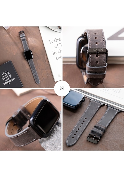 Apple Uyumlu  Watch  42 44 45 49 Mm Ultra Deri Kordon Kayış
