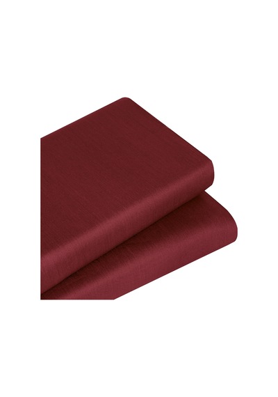 Linestyle King Size %100 Pamuk Saten Lastikli Çarşaf 200x200+35 Cm Bordo