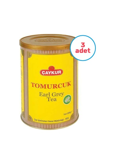 Çaykur Earl Grey Tomurcuk Dökme Çay Teneke 3 x 200 G
