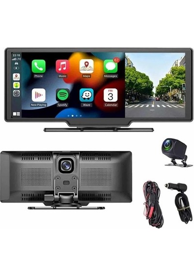 Northcity 4k Ultra Ön Ve Arka Kamera Carplay Ekranı - Torpido Üstü İçin
