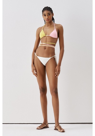 Sagaza Studio Ss6052 Üçgen Bağlamalı Bikini Set Cok Renklı