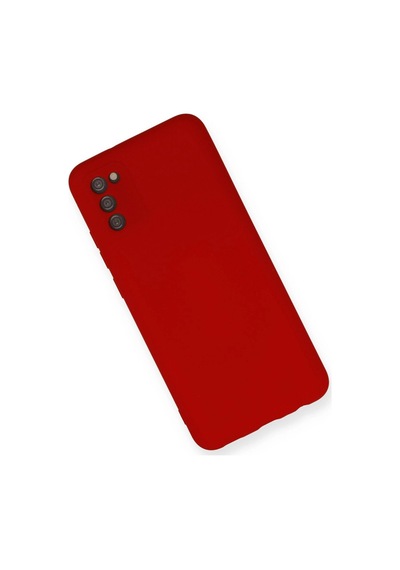 Samsung Galaxy Uyumlu A03s Kılıf Nano İçi Kadife Silikon - Kırmızı Çok Renkli Diğer