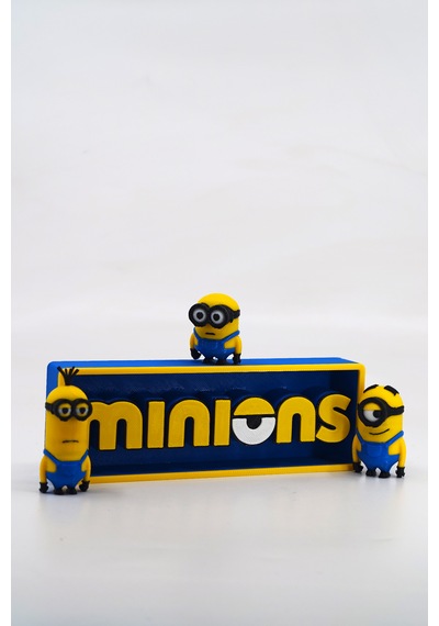 Minions Figür Ve Logo Seti