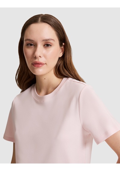 Pierre Cardin Kadın Açık Pembe Tişört Basic 50323570-vr078