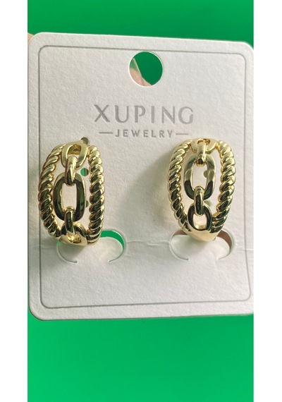 Xuping Altın Renginde Burgu Model Halka Küpe Gold