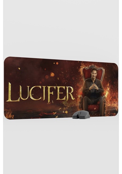 Lucifer V1 90x40 Xxl Gaming Kauçuk Kaymaz Taban Mouse Pad Fare Altlığı