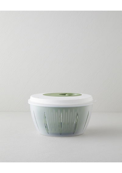 English Home Alexi Plastik Salata Kurutucu Mutfak Gereci 25,6x25,6x14,2 Cm Yeşil Yeşil