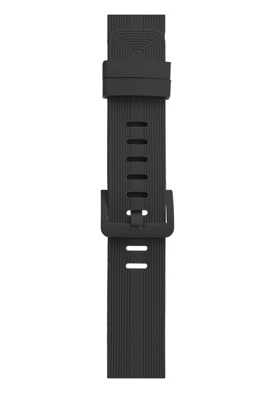 Gld-spt- Newface Apple Uyumlu Watch 38mm Kr408 Çizgili Silikon Kordon - Koyu Gri
