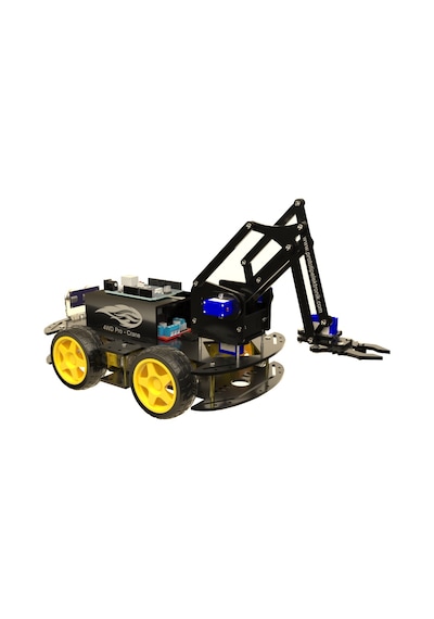 Arduino 4Wd Robot Kollu Full Set - İlk Ve Tek 4Wd Pro - Crane