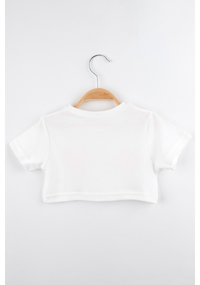 Le Mabelle Beyaz Lady Boss Baskılı Kız Çocuk Crop Tişört - Becky Beyaz Le Mabelle Beyaz Lady Boss Baskılı Kız Çocuk Crop Tişört - Becky Beyaz