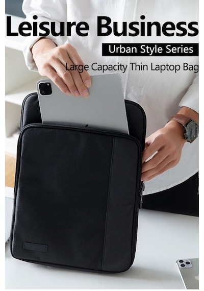 Golden Wolf 6306-twill Pu Coating Siyah Laptop Çantası Diğer