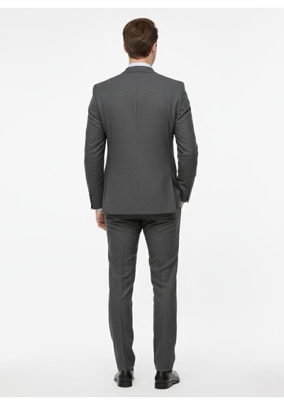 Presto Erkek Slimfit 6 Drop Yelekli Takım Elbise Siyah 786-022 Siyah