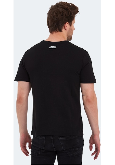 Slazenger PALLU I Erkek  Siyah Tişört