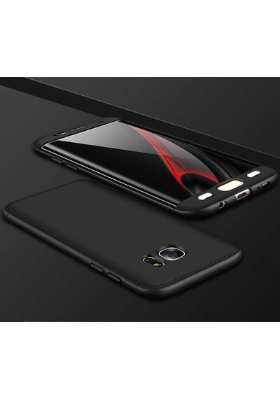 Samsung Galaxy Uyumlu S7 Edge Kılıf Zore Ays Kapak Rose Gold