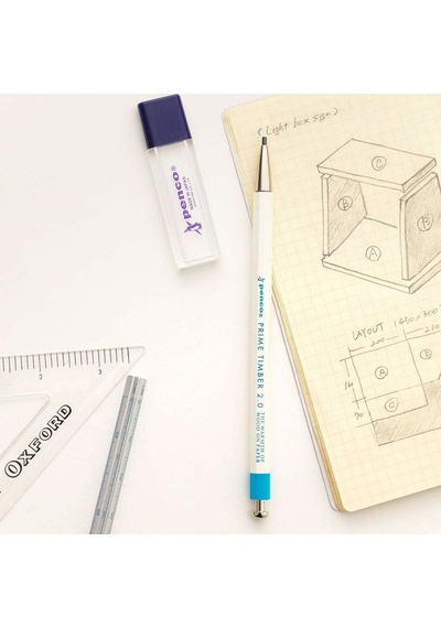 Penco Prime Timber 2.0 Mm Pencil & Sharpener Set Mekanik Uçlu Kalem Ve Kalemtraş Seti Kahverengi