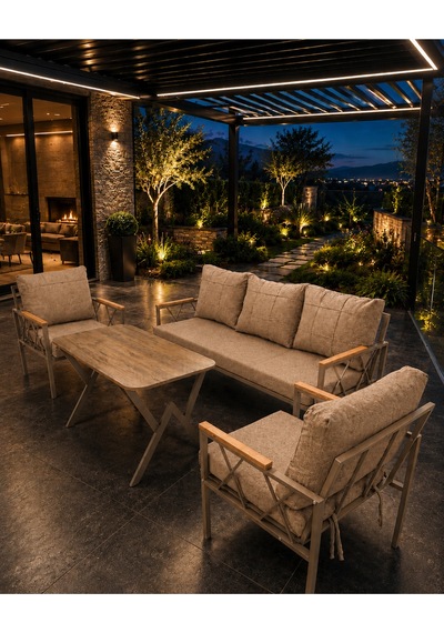 Miray Cappuccino Metal 311 Masalı Kahverengi Balkon Bahçe Oturma Grubu Minderli Metal Bahçe Mobilyası Takımı Miray Cappuccino Metal 311 Masalı Kahverengi Balkon Bahçe Oturma Grubu Minderli Metal Bahçe Mobilyası Takımı