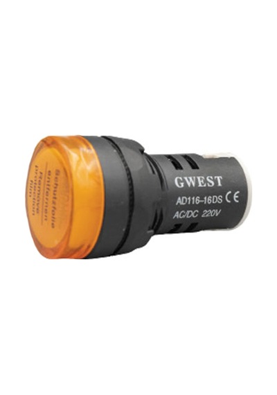 22mm 220v. Ledli Sinyal Lambası 5 Adet Sarı