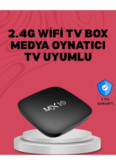 Mey İthalat 4k Uhd Android Medya Oynatıcı 8 Gb Hafıza 2 Gb Ram Wi-fi Destekli Renkli