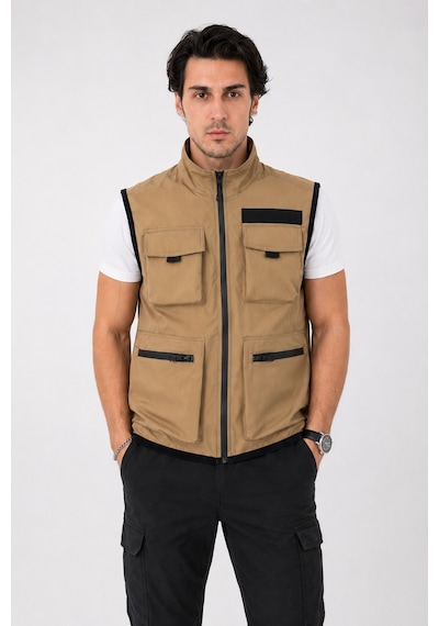 Camp Scoutland Camp450 Outdoor Tactical Çok Cepli Su İticili Erkek Mevsimlik Taktik Likralı Yelek Hardal Camp Scoutland Camp450 Outdoor Tactical Çok Cepli Su İticili Erkek Mevsimlik Taktik Likralı Yelek Hardal