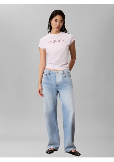 Calvin Klein Ss Classıc Varsıty L, 3fs Pembe Kadın T-shirt