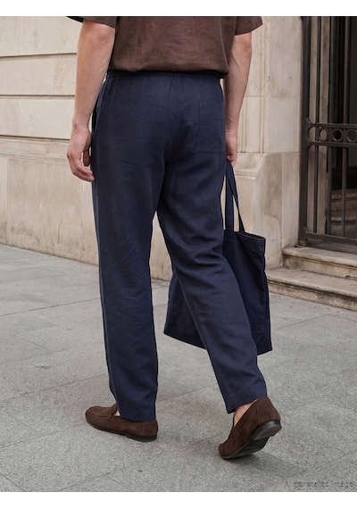 Lcw Vision Lacivert Loose Fit Dokulu Erkek Pantolon
