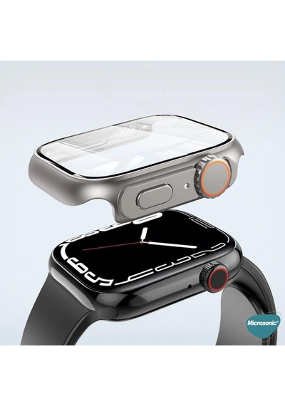 Lexroo Aple Watch Series 5 44mm İçin Kılıf Aple Watch Ultra Dönüştürücü Ekran - Yıldız Işığı