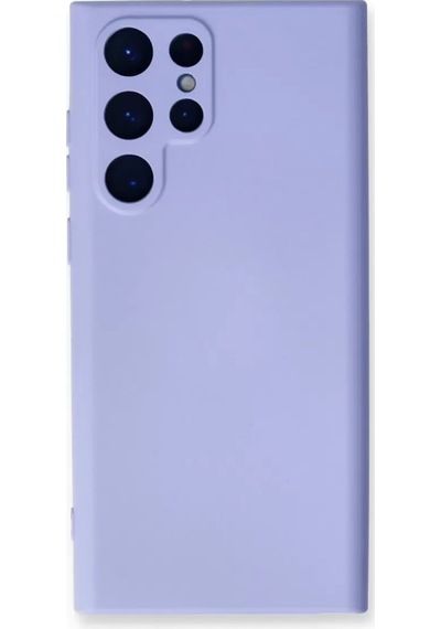 Newface Samsung Galaxy S23 Ultra Kılıf Nano İçi Kadife Silikon - Lila