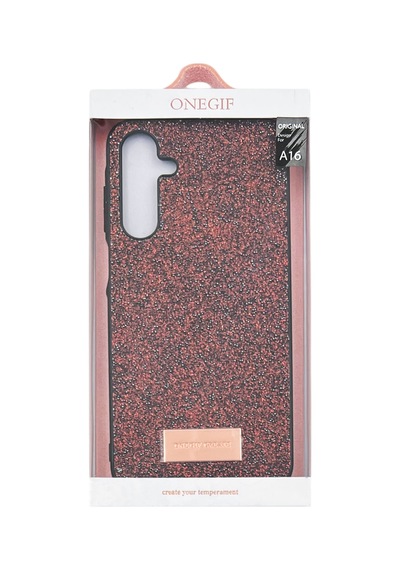 Nettech Samsung Galaxy A16 Uyumlu Simli Arka Koruma Kılıf - Pembe Pembe