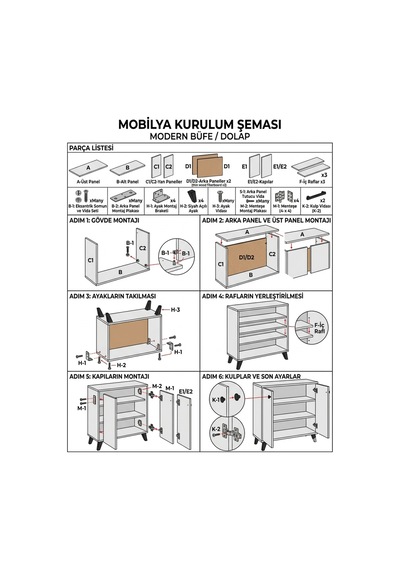 Bucak Model 2 Kapaklı Çok Amaçlı Dolap Ayakkabılık Kitaplık Banyo Dolabı Mutfak Dolabı Çok Renkli