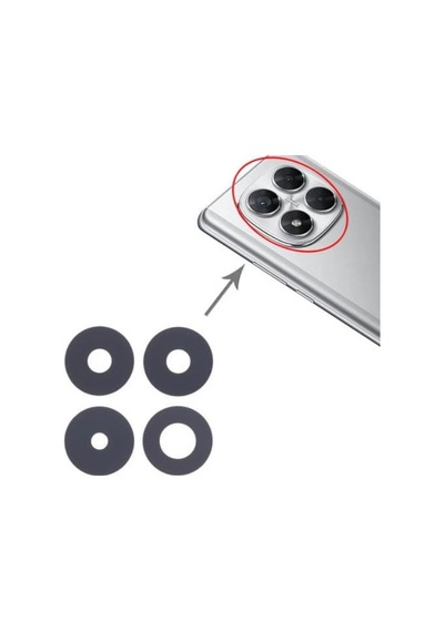 Xiaomi Uyumlu Poco X7 Kamera Lensi Cam 24095pcadg Siyah