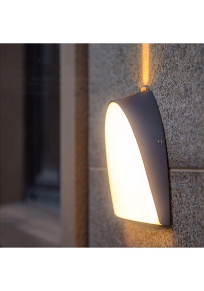 Elektrikle Çalışır, 24 Watt, 3000 Kelvin, Ip65 İç Ve Dış Mekan Led Aplik, Led Bahçe Duvar Armatürü Gün Işığı - Sarı