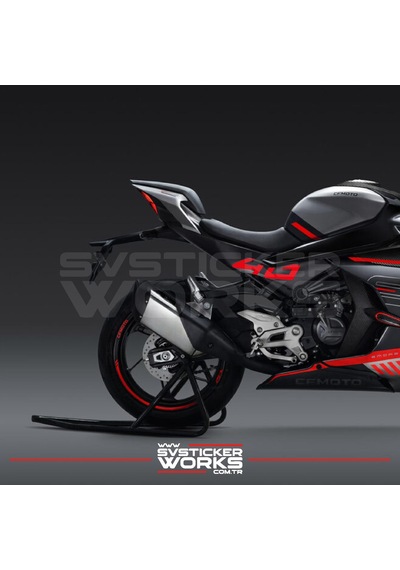 Cfmoto 450sr 40 Sticker Yan Plastik Sticker Etiket Yüksek Kalite Folyo