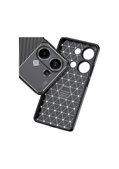 Vendas Xiaomi Redmi Note 13 Pro 4g Kılıf Zore Negro Silikon Kapak + Hayalet Ekran Koruyucu Siyah