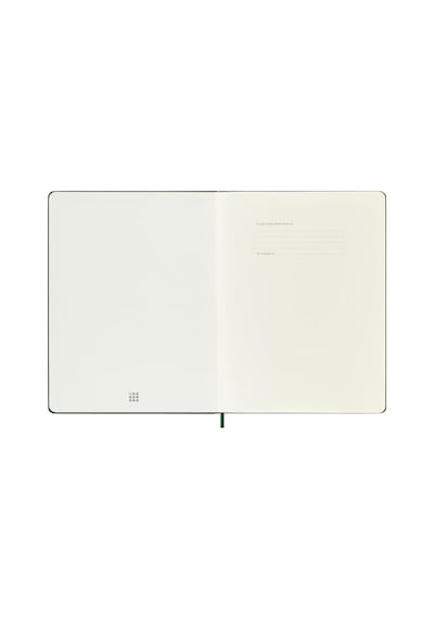 Moleskine Classic Sert Kapak Çizgisiz Defter 19x25 Myrtle Green Yeşil