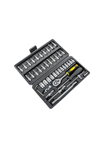 5587 1/4 Bits Uçlu Mini Lokma Anahtar Takımı 46 Parça