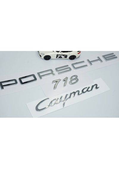 Dk Tuning Porsche Cayman 718 Bagaj 3m 3d Abs Yazı Logo Amblem Set