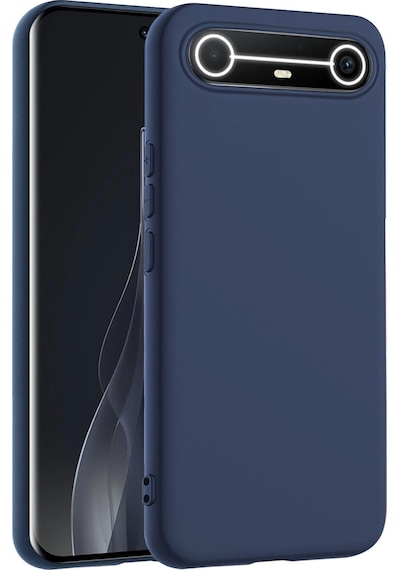 Microsonic Matte Silicone Tecno Spark Slim 5g Kılıf Lacivert -
