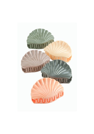 Midye Mandal Toka 8 Cm - 103020 Beyaz