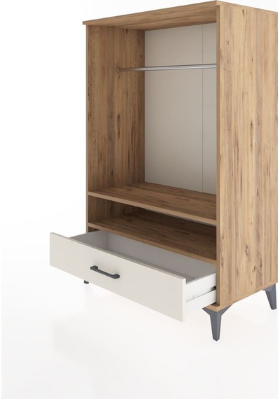 Hyperion Dolap 2 Raflı Tek Çekmeceli Tek Askılı 88x44x134 Çam-aytaşı Atlas Çam