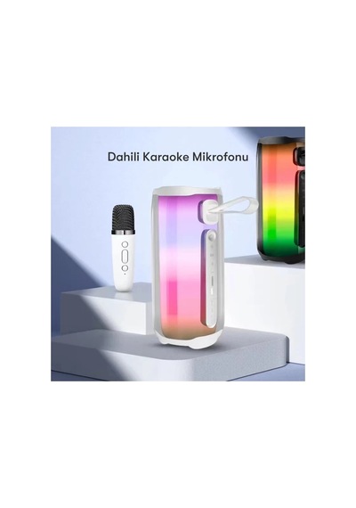 Storeşahin Pluse 5 Mikrofonlu Rgb Kablosuz Hoparlör - Siyah Shn0720