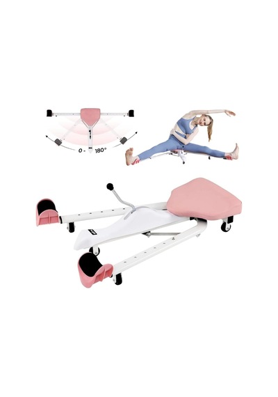 180 Bacak Açma Aleti Leg Stretcher 7 Kademeli Ayarlanabilir Egzersiz Aleti Pembe
