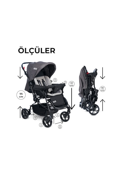 Tommy Baby Elegant Çift Yönlü Bebek Arabası