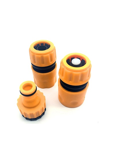 3pcs Bahçe Plastik Hortum Konnektör Borusu Hızlı Conection Adaptörü Su Durdurma Konnektörü 1/4inch