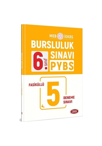 6.Sınıf PYBS Bursluluk Sınavı Fasiküllü 5 Deneme -  Data Yayınları
